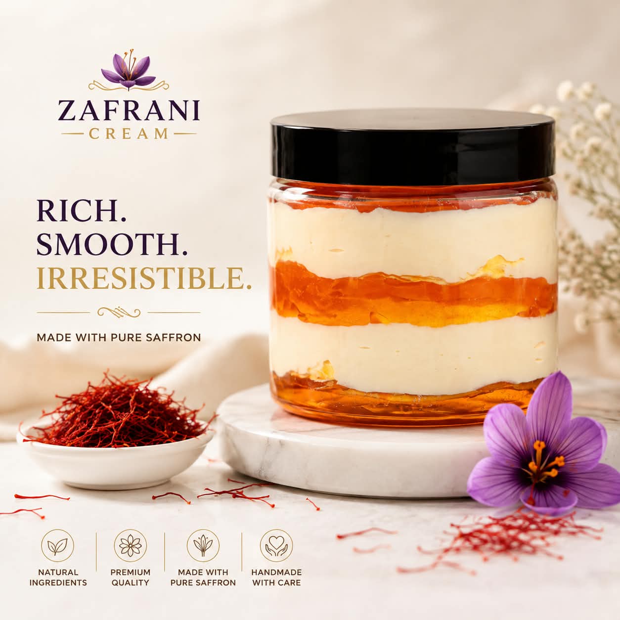 Zafrani Cream – Face & Full Body Brightening Cream | Zafrani Glow Cream 500ML